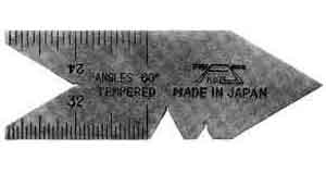 IMPA 650633 — Center gauge 60deg, metric standard