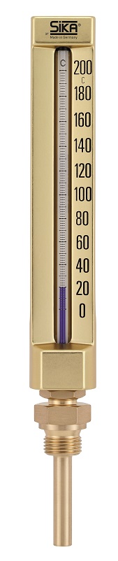 IMPA 651902 — Thermometer sika 271b 200x36mm, pt1/2 -30-50deg.c 100mm-stem