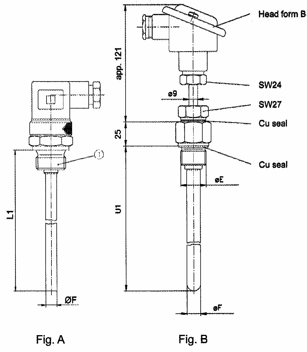 IMPA 652523 — Sensor temp for cooling water, sika w/further details