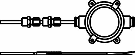 IMPA 652557 — Thermocouple assembly stern, tube ametek 1807 st