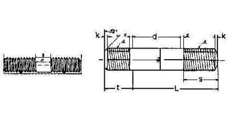 IMPA 691501 — Bolt stud with further detail