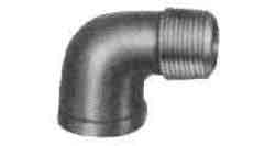IMPA 730241 — Elbow street malleable cast, iron galv 90deg 3