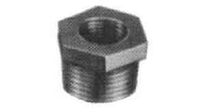 IMPA 730605 — Bushing hexagon malleable cast, iron galv 1x3/4