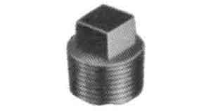 IMPA 730635 — Plug square head malleable, cast iron galv 3/4