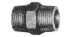 IMPA 730902 — Nipple hexagon malleable cast, iron galv 1/4
