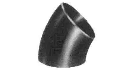 IMPA 731114 — Elbow steel butt-welding sgp, 45deg long radius 250a