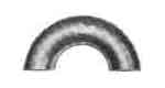 IMPA 731192 — Return bend steel butt-welding, sgp 180deg short radius 250a