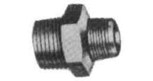 IMPA 731937 — Nipple hexagon reducing steel, threaded 2x3/4 for h.p. pipe