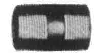 IMPA 732283 — Nipple short brass 1-1/2, threaded
