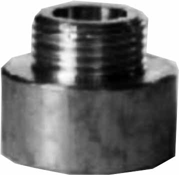 IMPA 732376 — Nipple reducing brass, 1/2"bsp female x 3/8"bsp male