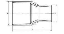 IMPA 732973 — Socket pvc for water supply, size 20x16