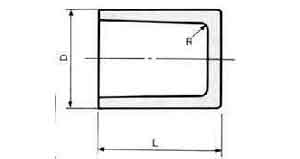 IMPA 733081 — Cap pvc for water supply, size 150