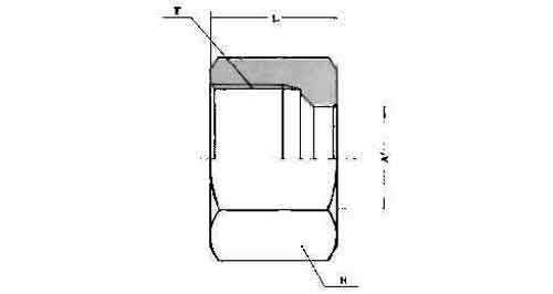 IMPA 734116 — Nut brass for flareless tube, fitting 15mm