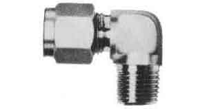 IMPA 734327 — Elbow male stainless steel, flareless 8mmxpt3/8