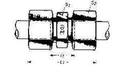 IMPA 734455 — Fitting union h.p.steel, ermeto 12mm 100kg