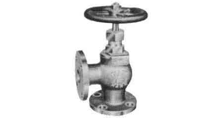 IMPA 751063 — Angle valve screw down check, bronze flanged f7352 5kg-25mm