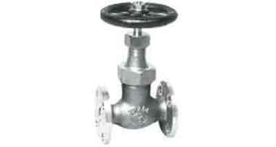 IMPA 751283 — Globe valve s/d check bronze, fl'ged u-bonnet f7413 16k-25mm