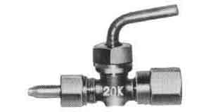 IMPA 751654 — Cock pressure gauge bronze, f7343 20kg-1/2 with bite union