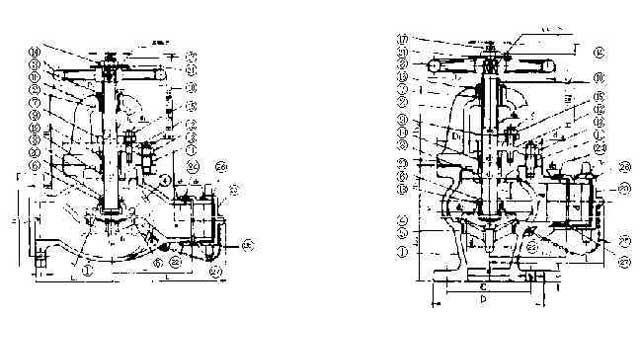 IMPA 751756 — Globe hosevalve c-iron w/screw, ansi-nfpa jms7305 10k-2-1/2"