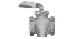 IMPA 752037 — Cock with lever handle bronze, screwed 2"