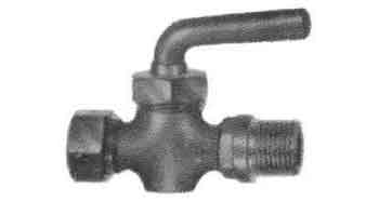 IMPA 752067 — Drain cock with lever handle, bronze male&female pt3/8