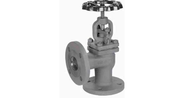 IMPA 755299 — Globe valve din cast steel 399, flanged pn16 angle dn 50