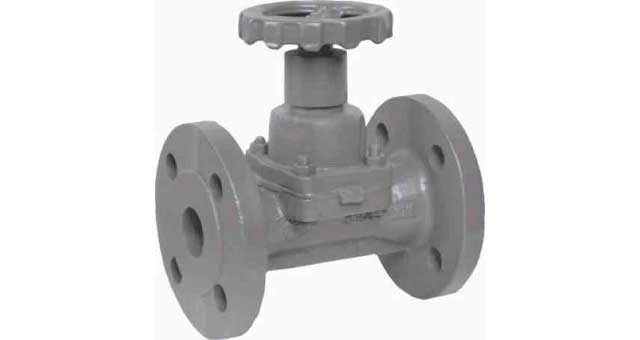 IMPA 756519 — Diaphram valve din c/iron pn10, full bore no lining #5651 40mm