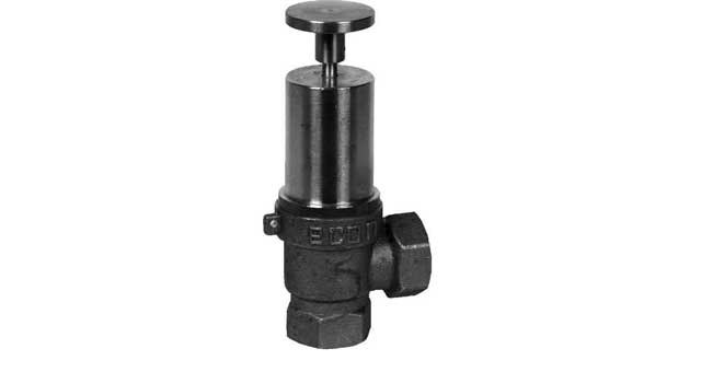 IMPA 757012 — Safety valve din brass screwed, w/lifting lever #518 3/4"