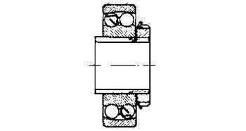 IMPA 771083 — Ball bearing double row, deep groove no.1306k