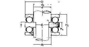 IMPA 773769 — Ball bearing double thrust, with flat seat no.52313