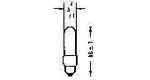 IMPA 790723 — Lamp pilot miniature s5.5-k, 18v 0.6w 5x18mm