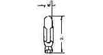 IMPA 790735 — Lamp pilot miniature nh, 28v 22ma 4.85x21mm