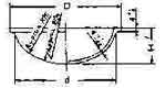 IMPA 792076 — Glass globe flange type f175a