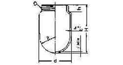 IMPA 792087 — Glass globe screw type s90ayr