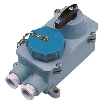 IMPA 792776 — Receptacle w/t iec w/switch, 2p+e 200-250v blue rsi2-22