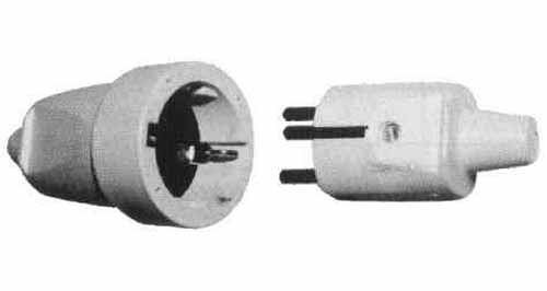 IMPA 792935 — Cable connector 2-round pin, phenol resin siemens nwt