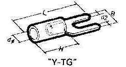 IMPA 794682 — Cable shoe clamping type-y, nominal size 1.25-4m