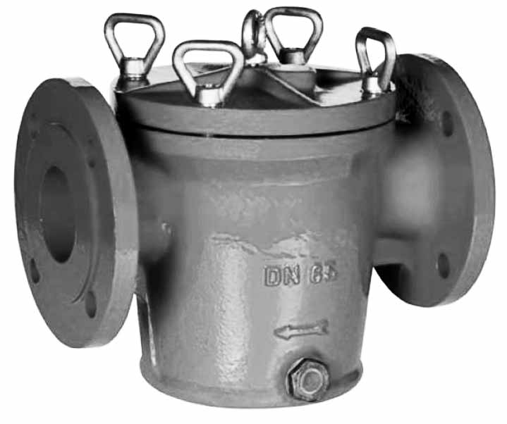 IMPA 872071 — Mud box din cast iron basket, flanged pn10 #1187 150mm