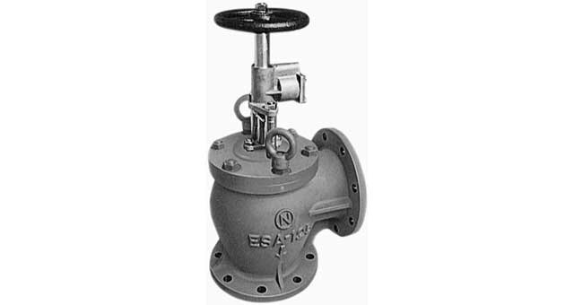 IMPA 874522 — Valve shut-off emergency jis5k, angle pneumatic esa-40-pc