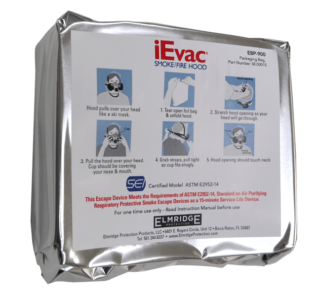 ELMRIDGE iEvac® Smoke Hood / Fire Escape Mask