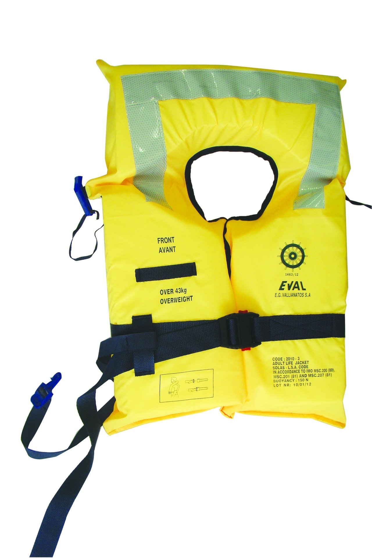 Eval Foam Lifejacket Yellow 02010-3YL