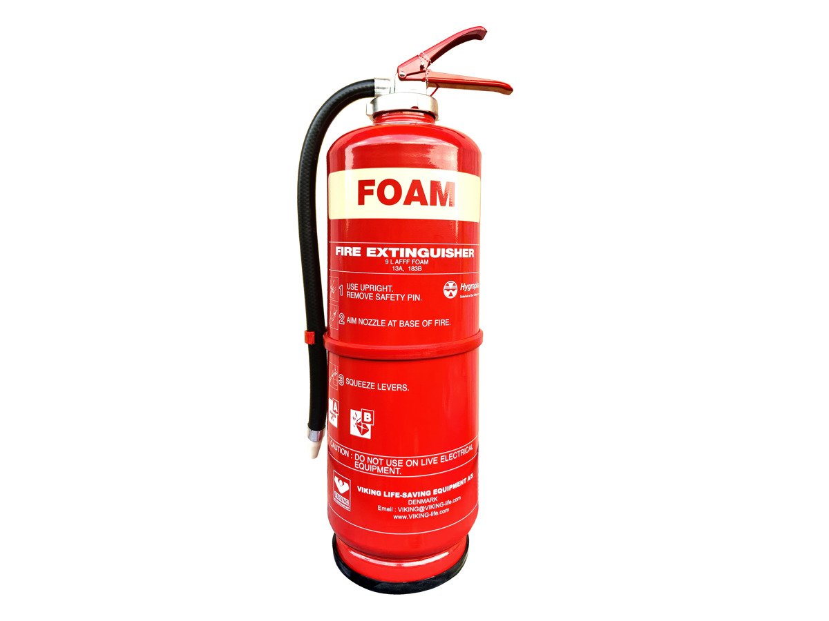 SRI Fire Extinguisher - AFFF Foam 9L RED - Euro - Med Approved
