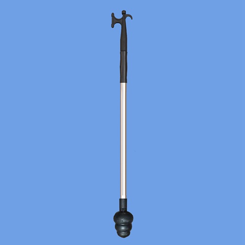 Tagline push pull pole for hands free lifting