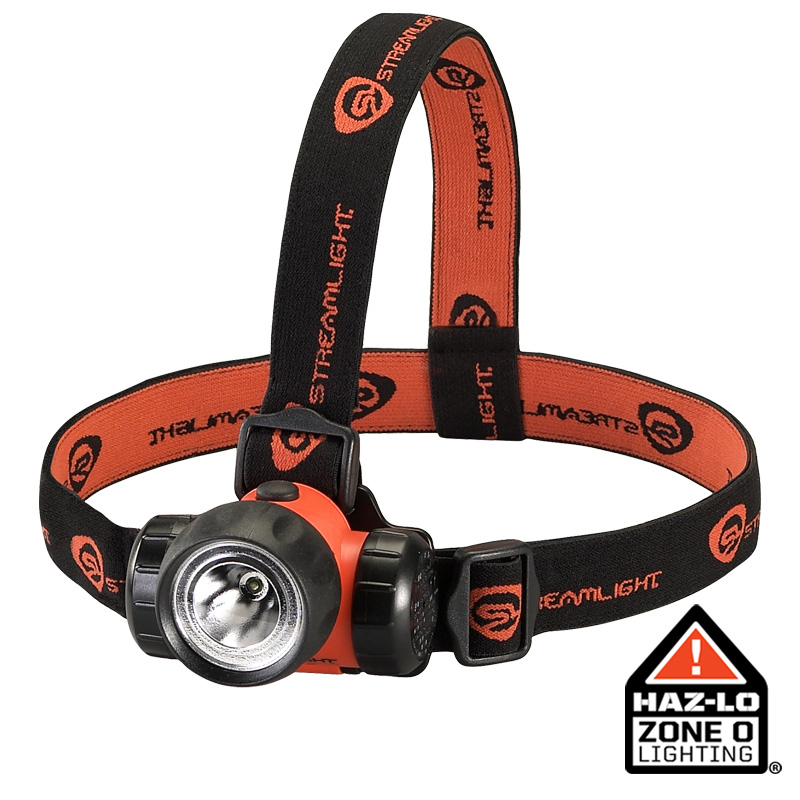 Streamlight 3AA HAZ-LO (ATEX) - Includes Alkaline batteries, rubber & elastic straps - Orange
