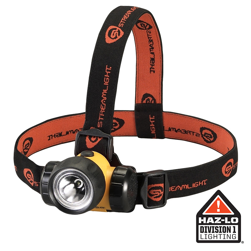 Streamlight 3AA HAZ-LO - Includes Alkaline batteries, rubber & elastic straps - Yellow