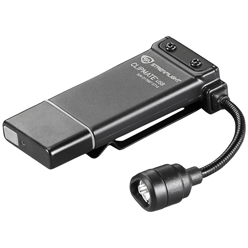 Streamlight ClipMate USB - Light only - Black with White and Red LEDs