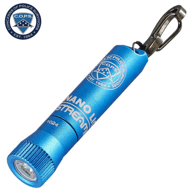 Streamlight Nano Light II - Includes (1) AAAA alkaline battery - Blue (C.O.P.S)