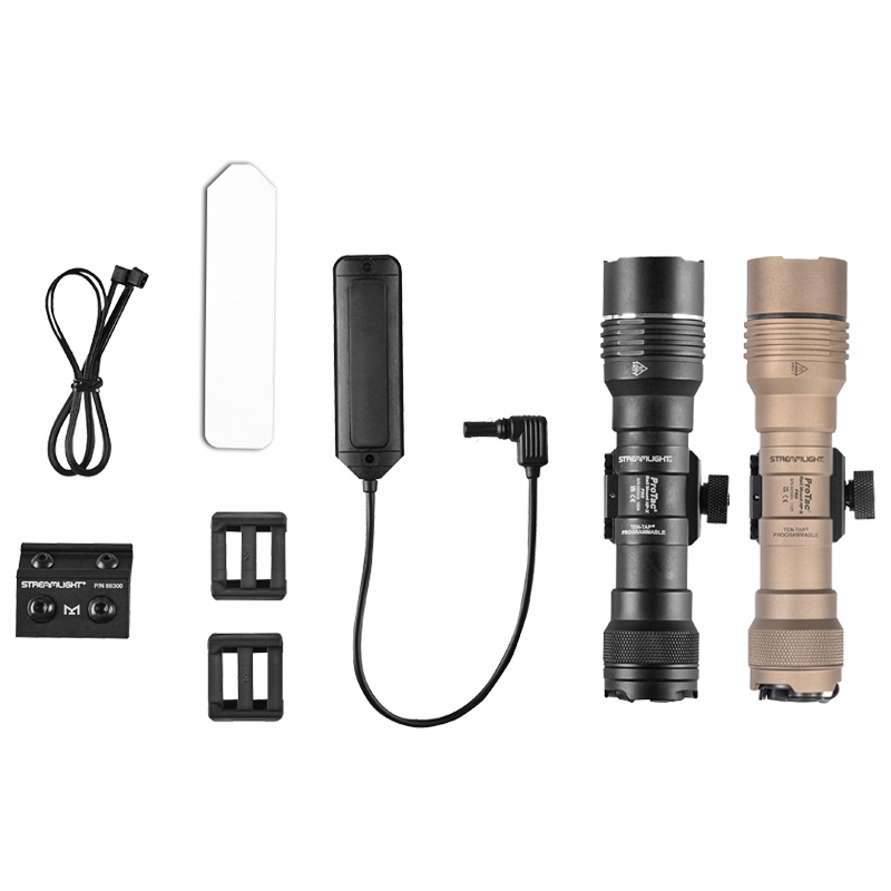 Streamlight ProTac Rail Mount HP-X Pro - Light Only - Includes Jack-Cap® tail cap switch, M-LOK® mount, Allen wrench and (2) CR123A lithium batteries - Box