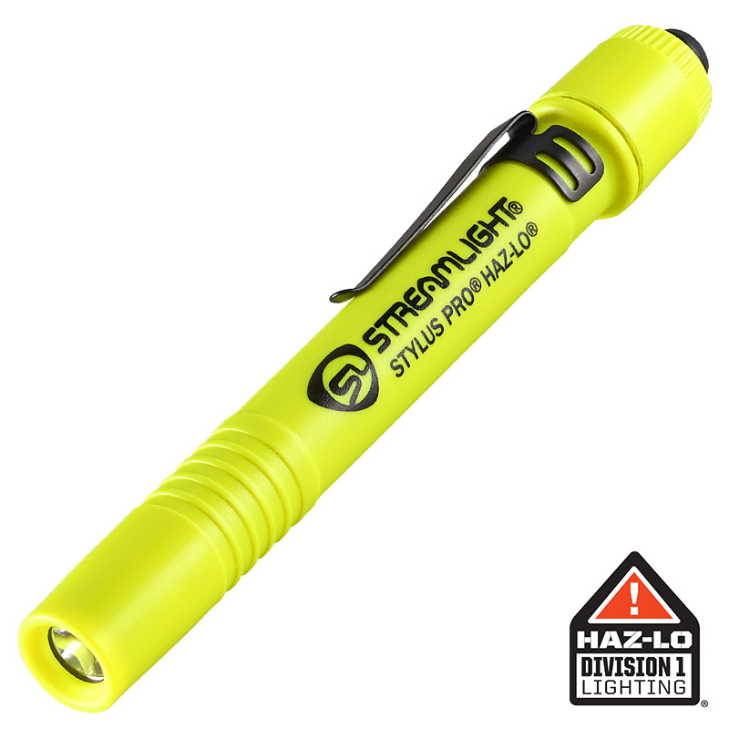 Streamlight Stylus Pro HAZ-LO - Includes (2) "AAA" Alkaline batteries - Yellow