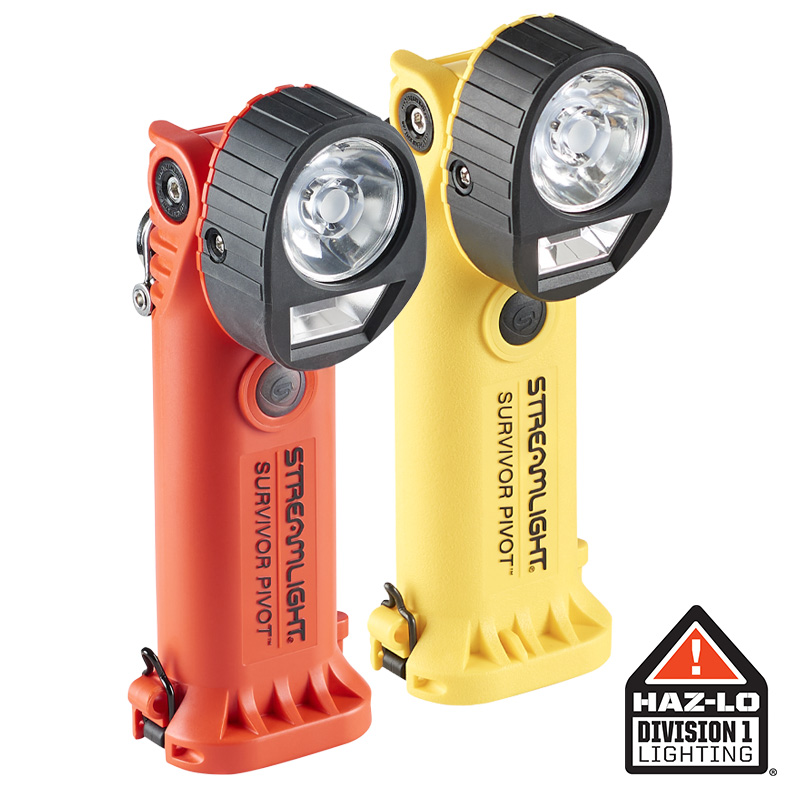 Streamlight Survivor Pivot - 230V AC/12V DC (Alkaline battery carrier not included) - Orange